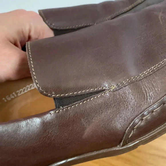 Mephisto brown leather slip ons size 9 1/2 main image 9